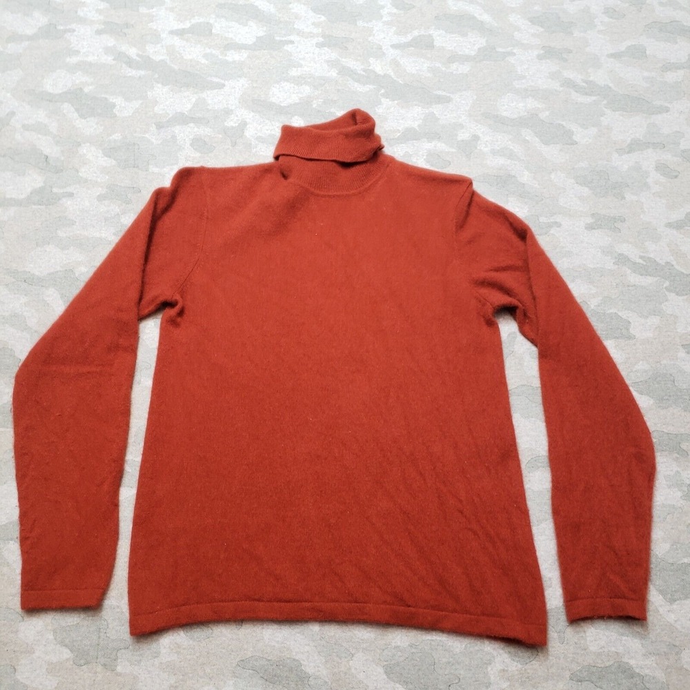 Orvis Sweater Womens Small Red Pullover Cashmere Long Sleeve
